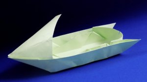 How to make a origami jet ski. Origami Motorboat