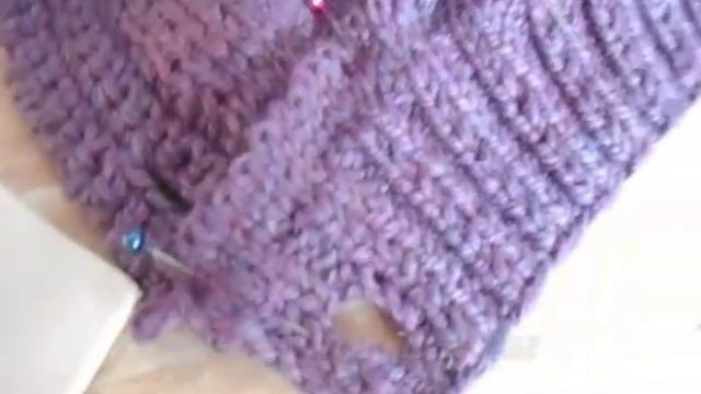 Как пришить воротник Кеттельный шов Вязаное пальто для девочки