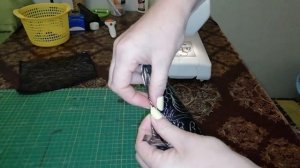 шьём кошелек с применением художественной стежки
