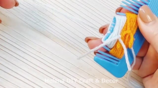 Woolen Craft Ideas - DIY Butterfly With Yarn | Поделки из пряжи своими руками - Бабочка из ниток