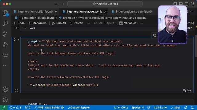 Integrating Foundation Models into Your Code with Amazon Bedrock