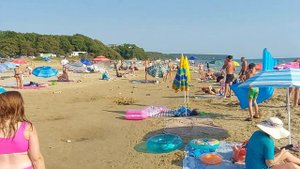 Автокемпинг Радужный, обзор пляжа сегодня. Новомихайловский. Краснодарский край.