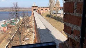 Нижне и Верхне-Волжская набережная. По стене Нижегородского кремля. Парк 800-летия Нижнего Новгорода