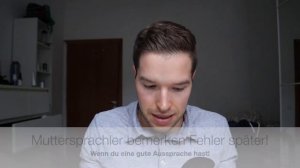 Wie du eine PERFEKTE AUSSPRACHE auf Deutsch bekommst!