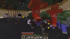 АРМИЯ ЧЕЛОВЕКА БЕНЗОПИЛЫ ЕНОТИКА И НУБИКА ВЫЖИВАЮТ ПРОТИВ ВОЛН ЗОМБИ В МАЙНКРАФТ! 1-99 ВОЛНЫ ЗОМБИ!