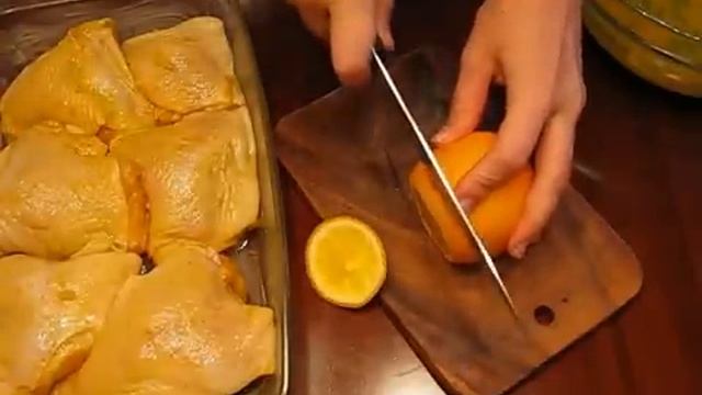 Курица с апельсинами