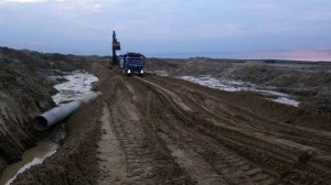ВАХТА ЯМАЛ-САМОСВАЛ VOLVO FMX 6x6 КАК ТОНУТ ВЕЗДЕХОДЫ !