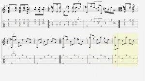 Nothing Else Matters - Metallica - Fingerstyle Guitar TAB