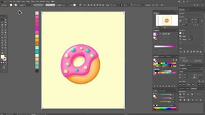СОЗДАЁМ БАННЕР (ФЛАЕР, ПОСТЕР) ДЛЯ ОНЛАЙН ПЕКАРНИ С ПОНЧИКОМ. Урок в ADOBE ILLUSTRATOR.