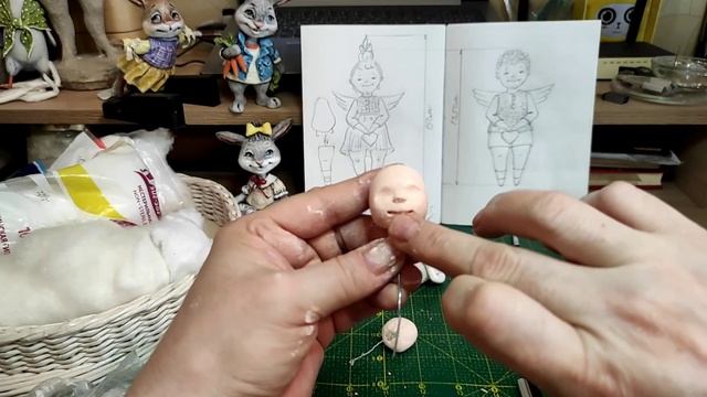 ? АНГЕЛОЧЕК. Урок номер 6. Продолжаем лепить лицо .13 июля 2022 г. смотреть онлайн