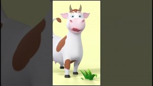 É uma vaca ou um cachorro? Uau! | Vídeos engraçados de animais para crianças | HeyKids #shorts