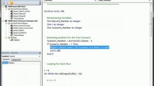 Excel VBA: Create Your Own Scenario Manager