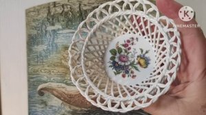 МОЯ КОЛЛЕКЦИЯ! ПРОРЕЗНОЙ ФАРФОР. АНТИКВАРИАТ. ПОСУДА ГЕРМАНИЯ.