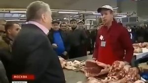 Жириновский на рынке в Москве развел дагестанца