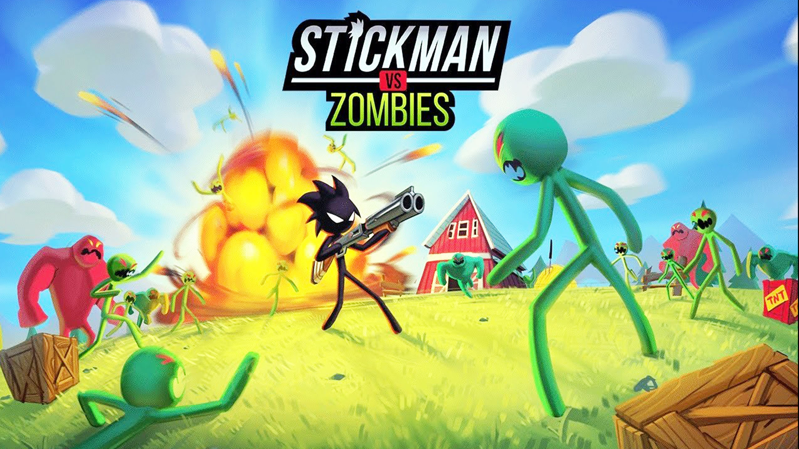 Стикмен против зомби. Stickman Zombie.