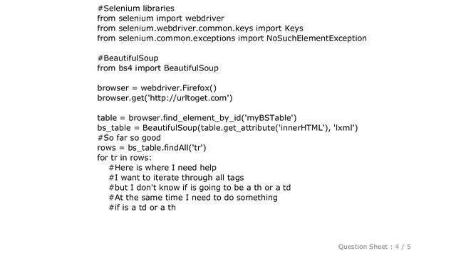 HTML : Python BeautifulSoup, iterating through tags and attributes