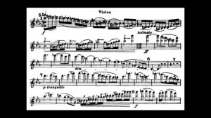 Chausson, E.  Poème (begin) for violin + orchestra