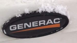 Тестовый запуск газового генератора Generac 8 кВт владельцем в декабре 2017