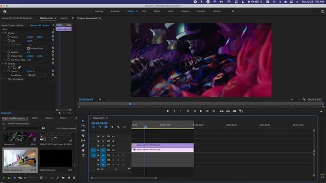 How to Create a DOUBLE EXPOSURE Video Effect | NO PLUGINS (Premiere Pro CC Tutorial) смотреть онлайн