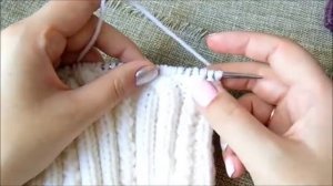 МК "Шапка бини "спицами