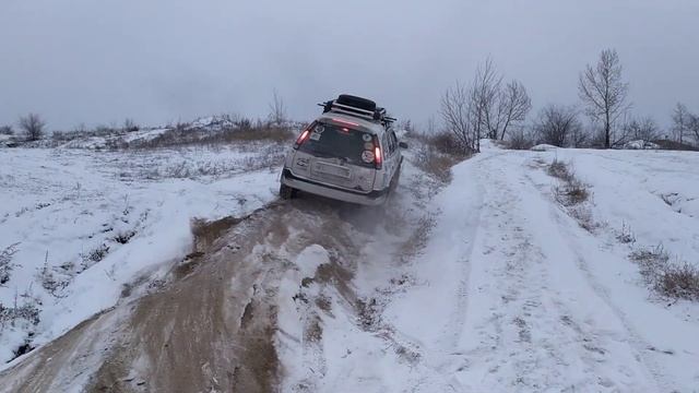 Toyota Sprinter Carib AE114. Заезд в горку с диагоналями. смотреть онлайн