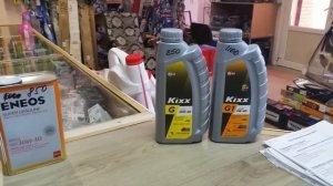 Автомобильные масла в мотоциклы - кроссовые и эндуро. Kixx G1 5W-40. ENEOS Super Gasoline SL10W-4