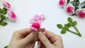 🌹 Цветы Розы своими руками из синельной проволоки 🌹 Pipe Cleaners DIY