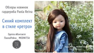 Кукольный гардероб.  Синий комплект для Paola Reina (32-32см)