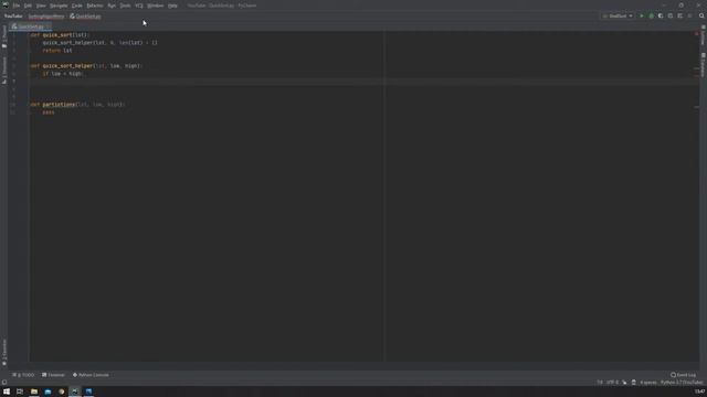 Быстрая сортировка. Quick sort. Python