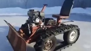 Обзор минитрактора на гусенницах с китайским мотором 15 л.с.