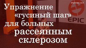 Упражнение «гусиный шаг» для больных рассеянным склерозом (2022)