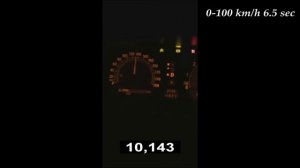 BMW 745i E65 4.4 V8 333 Hp 0-200 km/h acceleration/разгон