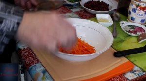 Салат из фасоли и моркови по корейски
