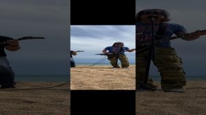 «Спортивный пикник» на пляже в Приморском (Феодосия) под авторские песни Крымской группы «Абордаж».