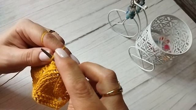 КЛАССНЫЙ АЖУРНЫЙ УЗОР СПИЦАМИ.//МК смотреть онлайн