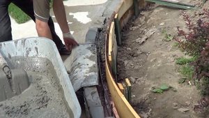 Подпорная стенка из камня часть 4. Stone retaining wall. Part 4.
