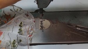 Стачивание вытачек на прозрачных тканях