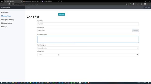 #5. php oop blog project ( form create, CKEditor install ) смотреть онлайн
