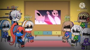 Undertale reacts to glitchtale gaster, sans and papyrus vs betty Gacha life