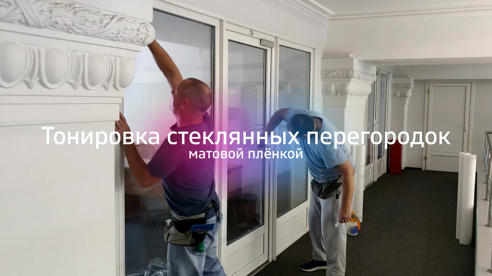 Тонировка офисных перегородок
