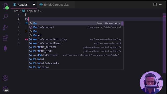 React Carousel using Embla -Carousel
