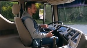 DAEWOO Novus 8x4 32ton truck test drive, Russia