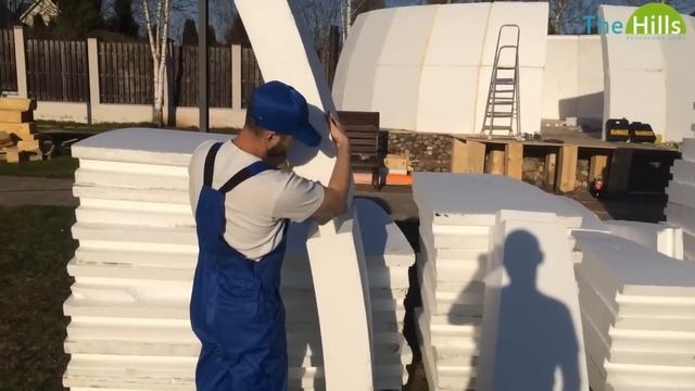 Строительство купольного дома 8м в диаметре Ч.1 смотреть онлайн