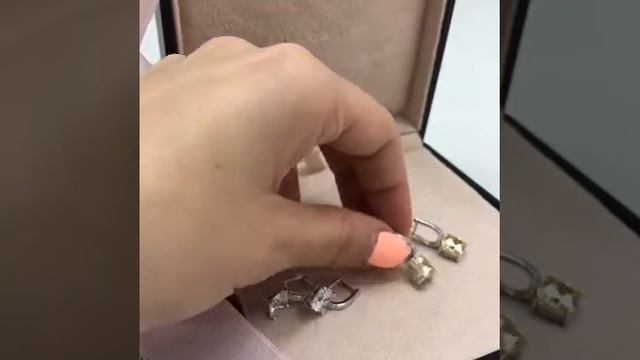 Серьги классика английский замок