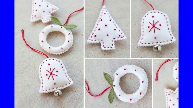 Новогодние украшения из фетра смотреть онлайн