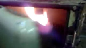 Печка на отработке и дровах, два в одном 1 Waste oil stove
