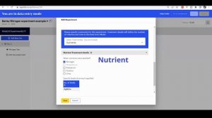 11 - AgYields: Entering Data for an Nutrient Experiment - Nitrogen