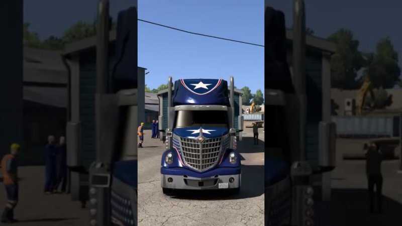 перевозка дома с сопровождением #подпишись #americantrucksimulator #eurotrucksimulator2 #стрим