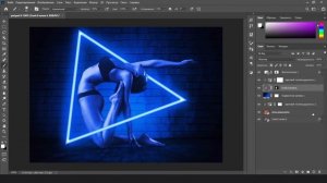 Эффект неонового света и киберпанк. Ретушируем изображение. Photoshop 202!