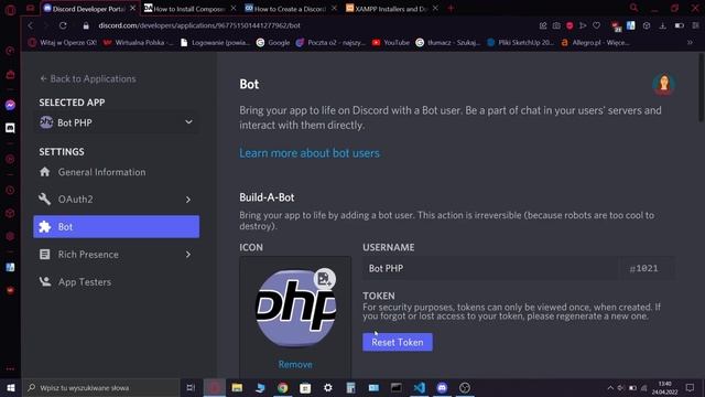 Jak stworzyć bota w PHP na discorda? смотреть онлайн